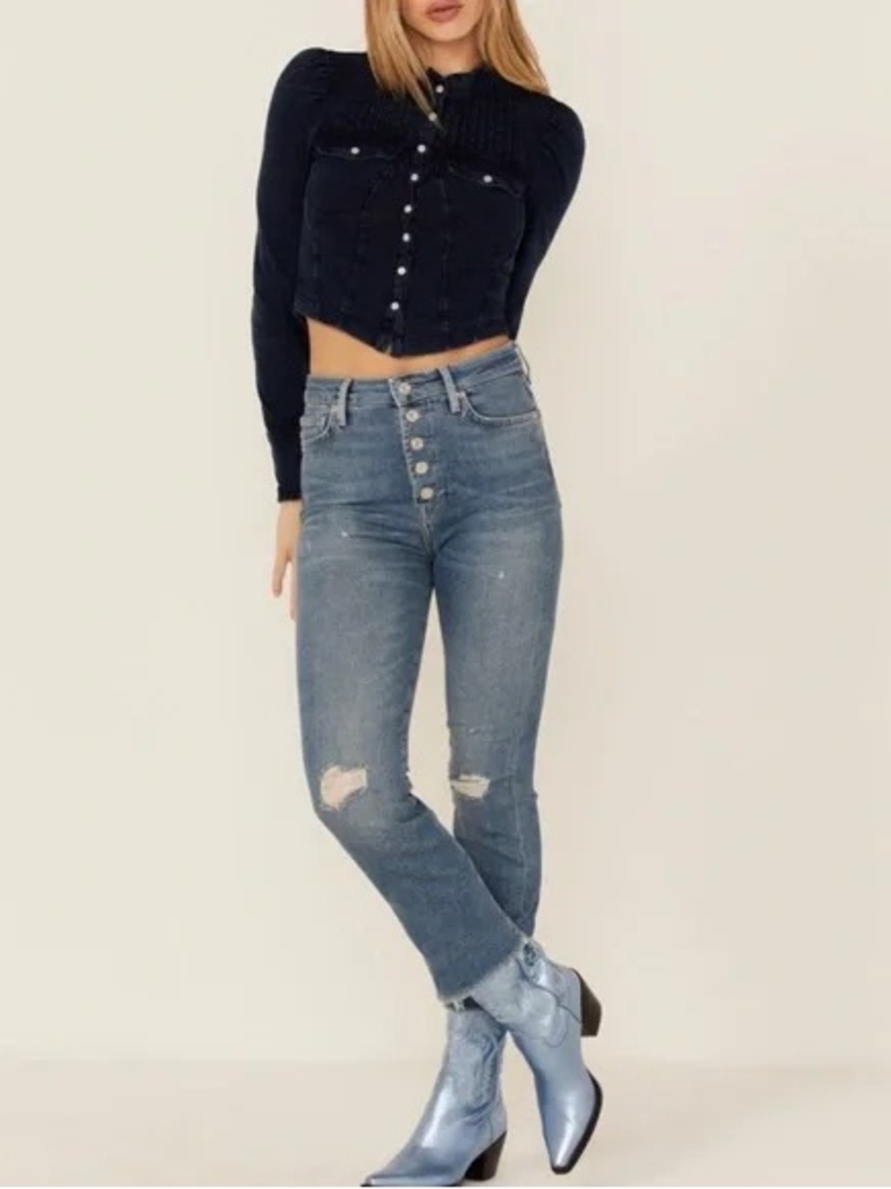 7 for All Mankind Ultra High Rise Slim Kick Jeans